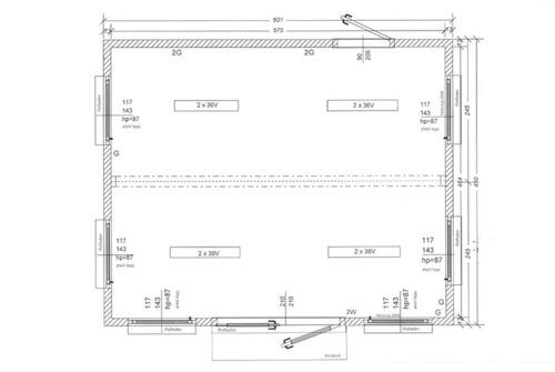Skizze eines Verkaufscontainers VP2